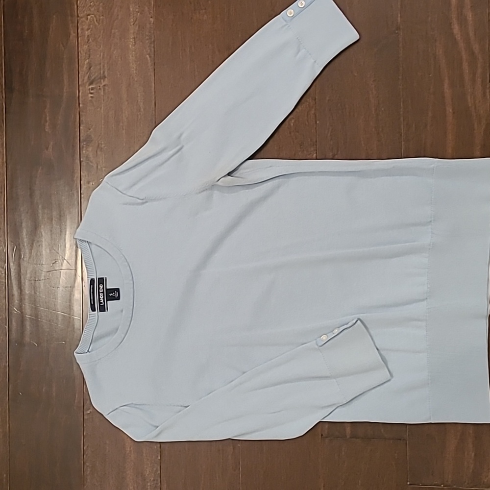 Land's end 3/4 sleeve cotton sweater